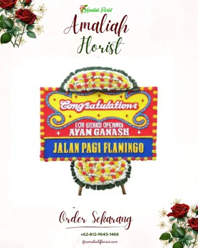 Bunga Papan Congratulation di Vega Hotel Gading Serpong